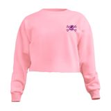Blusa Cropped Moletom Rock And Roll Feminino Personalizado Com Cintura Descosturada
