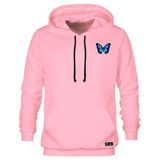 Blusão Moletom Canguru Borboleta Masculino E Feminino Personalizado Com Capuz E Bolso