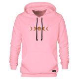 Blusão Moletom Canguru Fases Da Lua Masculino E Feminino Personalizado Com Capuz E Bolso
