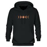 Blusão Moletom Canguru Fases Da Lua Masculino E Feminino Personalizado Com Capuz E Bolso
