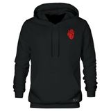 Blusão Moletom Canguru Coração Masculino E Feminino Personalizado Com Capuz E Bolso