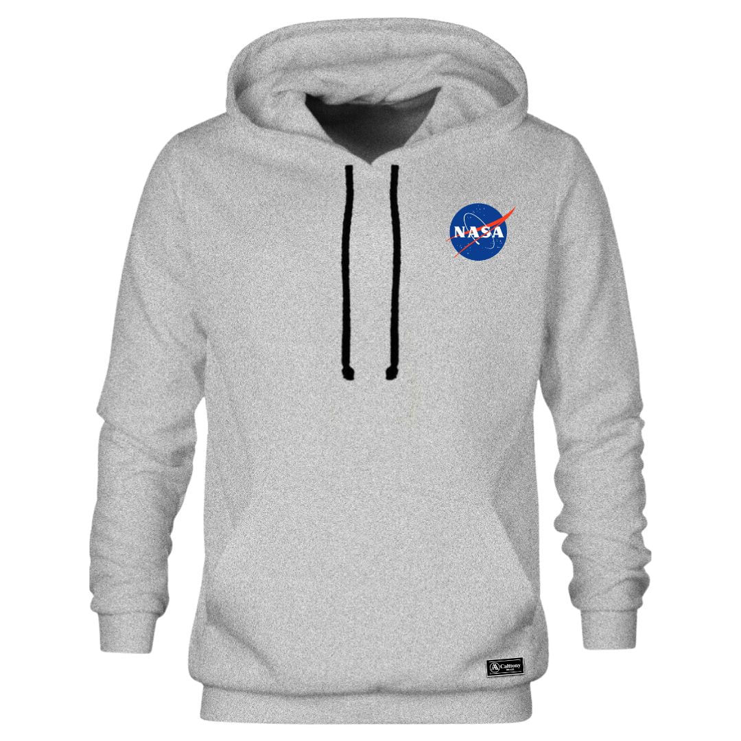 Blusão Moletom Canguru Nasa Masculino E Feminino Personalizado Com Capuz E Bolso