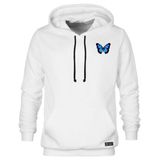 Blusão Moletom Canguru Borboleta Masculino E Feminino Personalizado Com Capuz E Bolso