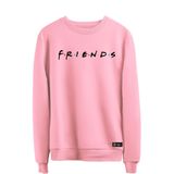 Blusão Moletom Friends Masculino E Feminino Personalizado Sem Capuz Gola Redonda