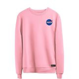 Blusão Moletom Nasa Masculino E Feminino Personalizado Sem Capuz Gola Redonda