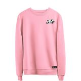 Blusão Moletom Panda Masculino E Feminino Personalizado Sem Capuz Gola Redonda