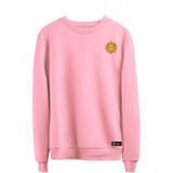 Blusão Moletom Sol Masculino E Feminino Personalizado Sem Capuz Gola Redonda