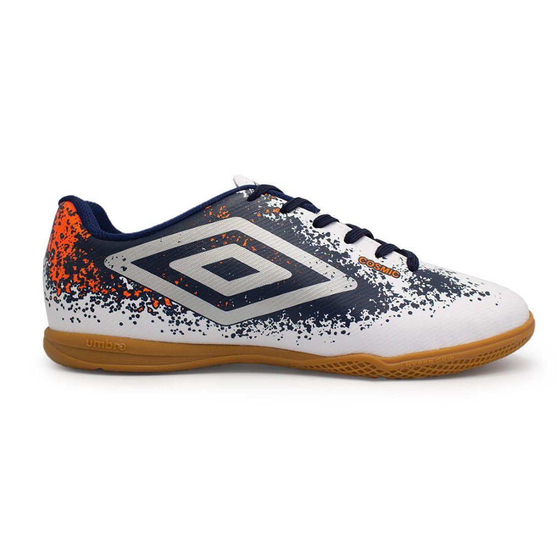 Chuteira Umbro Futsal Cosmic - Branco/laranja - 39