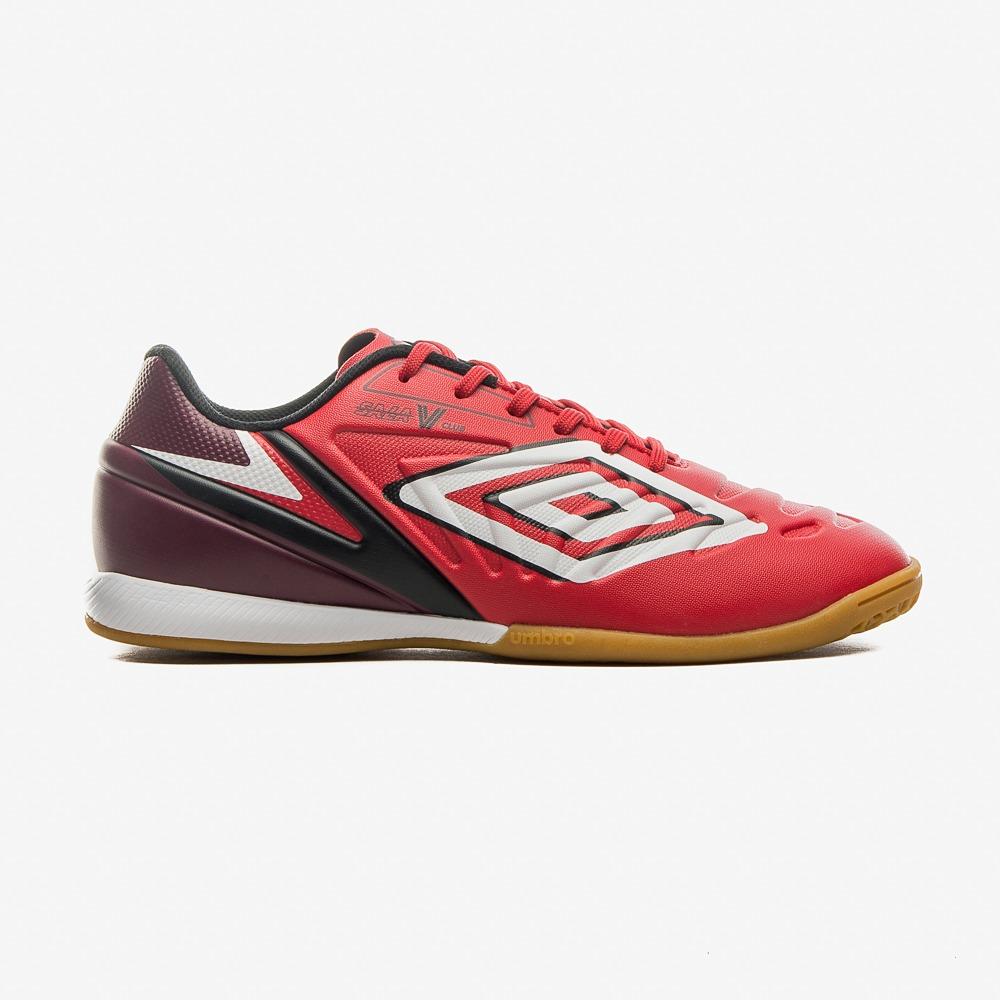 Chuteira Umbro Futsal V Club Vermelho/branco/preto 042