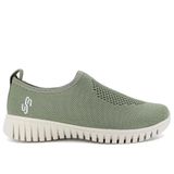 Tenis Usaflex Slip On Tricot Monograma Verde 034