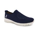 Tenis Usaflex Slip On Tricot Monograma New Blue/perola 039