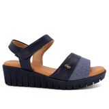 Sandalia Usaflex Plataforma New Blue 034