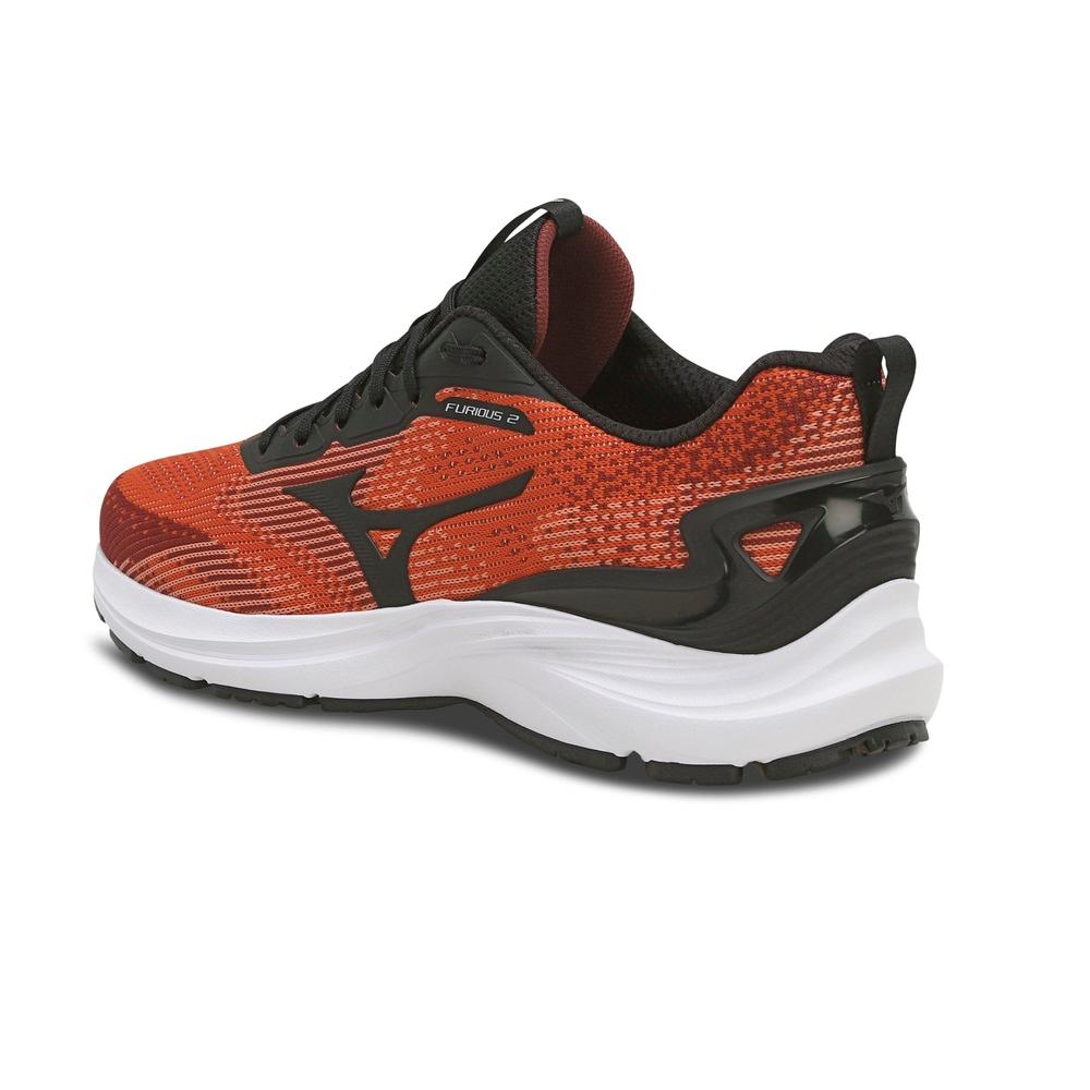 Tenis Mizuno Furious 2 Laranja/preto 041 - Carrefour