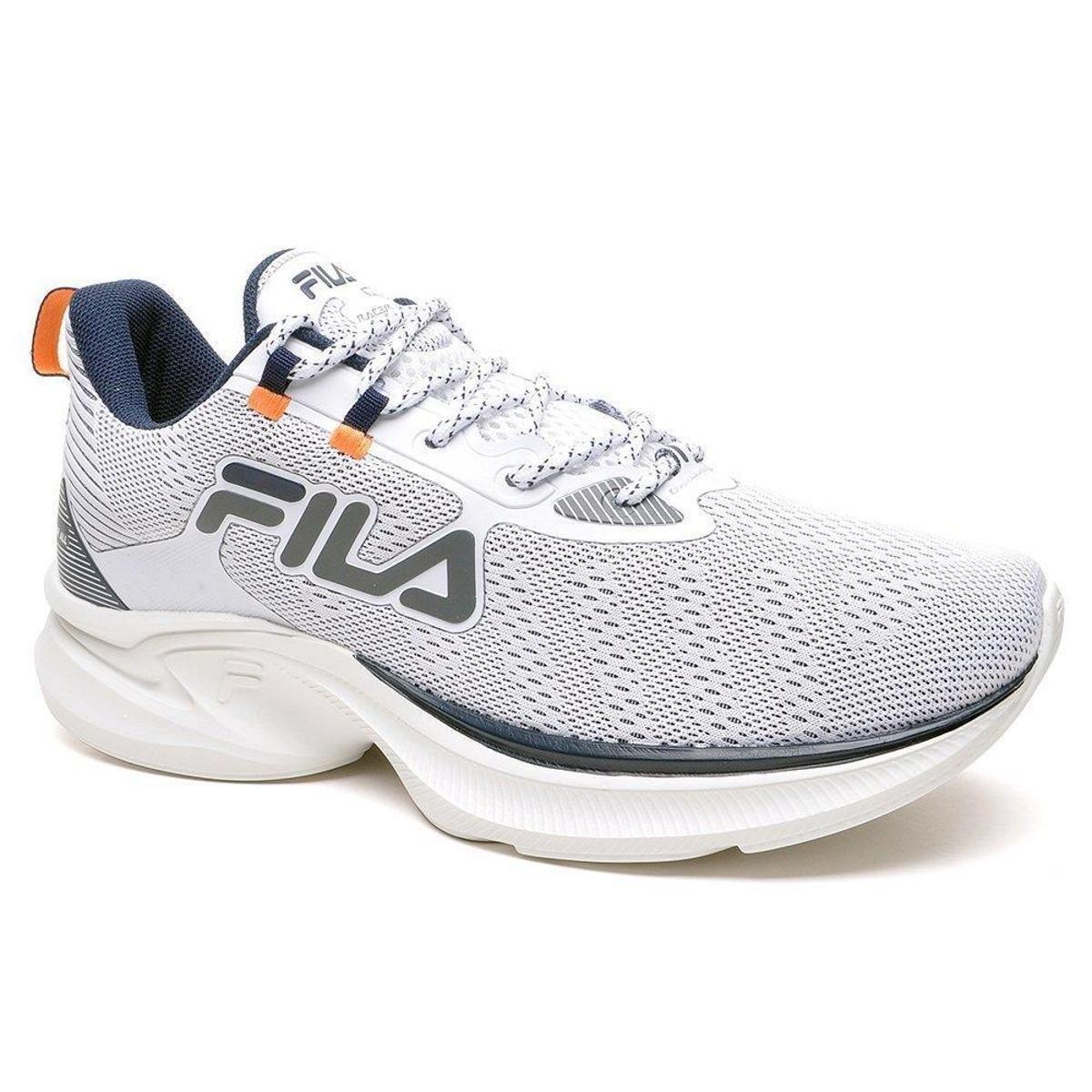 Tenis Fila Racer For All Masculino-branco/marinho/laranja 044