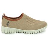 Tenis Usaflex Slip On Tricot Monograma Bege 034