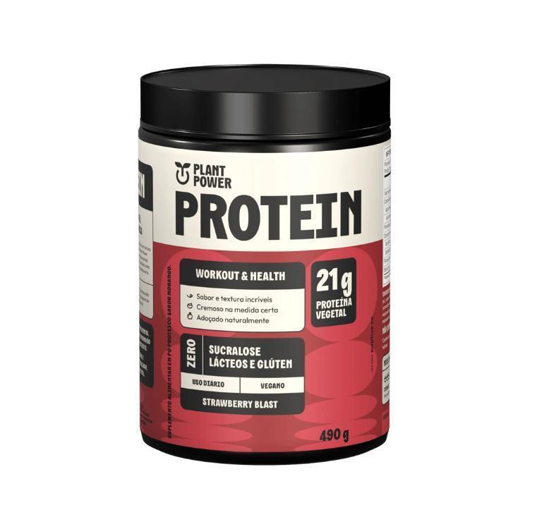 Proteína Vegana Morango Plant Power Protein 490g