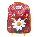 Mochila Carrinho Container Kids Abelha Vermelho Dermiwil