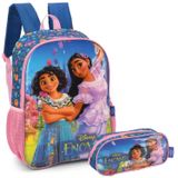 Mochila Infantil Encanto Disney Costas Tam G Com Estojo