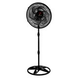 Ventilador Oscilante De Coluna Bivolt 50cm 6 Pás Preto Ventidelta