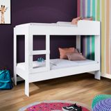 Beliche Para Quarto Com 2 Colchões Solteiro Branco Yvis Shop Jm