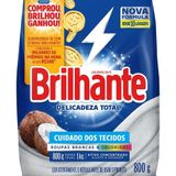 Sabão Em Pó Brilhante Delizadeza Total 800g - Embalagem Com 16 Unidades