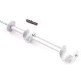 Suporte Duplo Longo 8cm Varao Cortina 28x19mm - SB146 - 38 SB146-38 Wiler-K