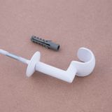 Suporte  De teto para Varao de Cortina  28mm Branco SL078-16 Wiler-K