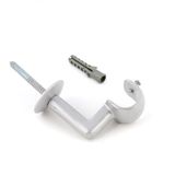 Suporte  De teto para Varao de Cortina  28mm Aço Escovado SL078-38 Wiler-K