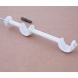 Suporte Duplo 8cm Para Varao De Cortina 28x28mm - SL168 - 16 SL168-16 Wiler-K