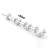 Suporte Triplo Para Varao De Cortina 28x19x19mm - SL063 - 38 SL063-38 Wiler-K