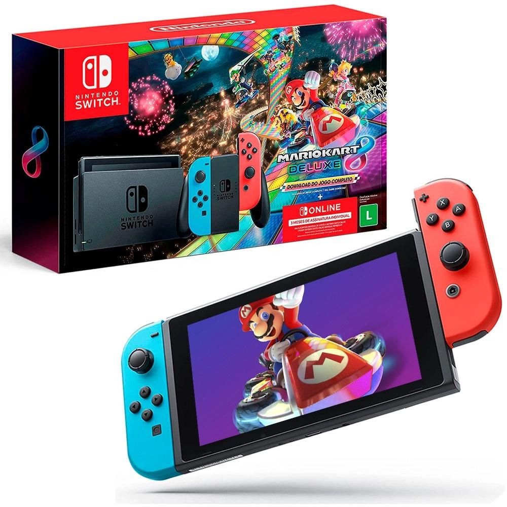 Console Nintendo Switch + Mario Kart 8 Digital - Hbdskabl3 é boa?