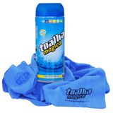 Toalha Magica Enxugar Fixxar 66x43cm Azul Especial
