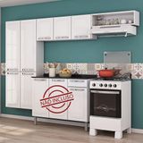 Cozinha Compacta Rose Em Aço 7 Portas Branco - Itatiaia