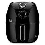 Fritadeira Eletrica Air Fryer Multilaser Black Go202 4L 1500W Preta 220V