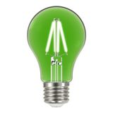 Lâmpada LED Filamento Color 4W Bulbo A60 Taschibra - caixa com 10 Unidade - Verde