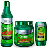 Kit Cresce Cabelo Shampoo, Máscara E Leave-in Forever Liss