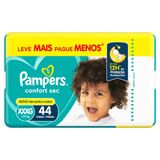 Fralda Descartável Pampers Confort Sec Super Xxxg 44 Unidades
