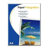 Papel Fotográfico Neutro Auto Adesivo 130g A4 20 Folhas Pp