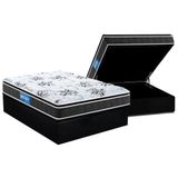 Cama Box Baú Casal: Colchão Anatômico Probel D28 Guarda Costas Premium Multi Firme Pillow Top+ Base Crc Suede Black(138x188)