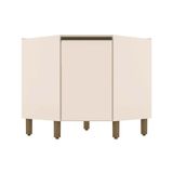 Balcão De Cozinha Connect Canto Oblíquo C/1 Porta S/tampo 79x82cm Off White - Henn