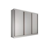 Guarda Roupa Casal 3 Portas De Correr E 6 Gavetas Diamond/londres Branco - Novo Horizonte