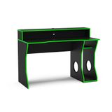 Mesa De Computador Gamer Fremont Preto/verde - Politorno