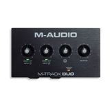 Interface De Áudio M-track Duo Usb De 2 Canais M-audio - Preto