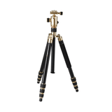 Tripé / Monopé Kingjoy Ac-288 Com Cabeça Ball Head Qf-1t Alumínio Para Até 10kg (dourado)