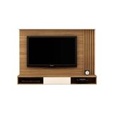 Painel Home P/tv Até 65 Polegadas Pb4000 Ripado C/ Nichos 180x128cm Natural/off White - Tecno Mobili