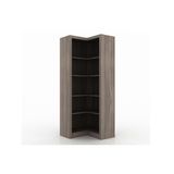 Guarda Roupa Closet De Quarto Canto Oblíquo Me4132 C/ 4 Prateleiras Aberto S/ Portas Carvalho - Tecno Mobili