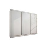 Guarda Roupa Casal 3 Portas De Correr E 6 Gavetas Natus Branco - Novo Horizonte