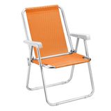 CADEIRA DE PRAIA ALUMÌNIO BEACH PREMIUM CONFORT LARANJA