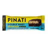 Barra De Proteína Pinati Double Whey Avelã E Leite Com Whey Protein E 15g De Proteína 50g