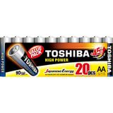 Pilhas Alcalinas Aa Toshiba Blister Com 20 Unidades Lr6gcp Mp-20cn